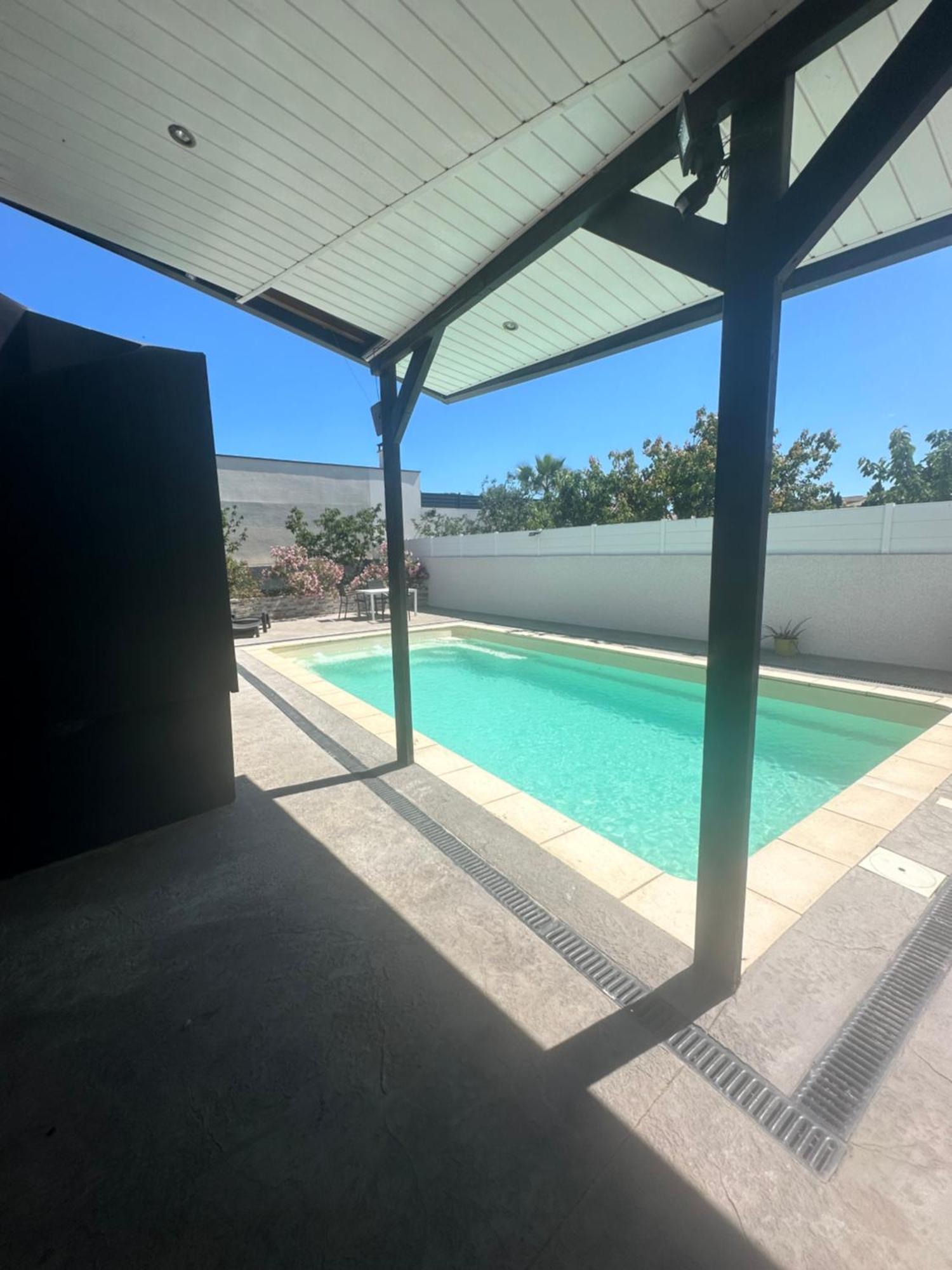 Superbe Appartement Avec Piscine Et Spa Privatif Villeneuve-lès-Béziers Extérieur photo